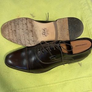 Mens cap-toe size 13 made in Italy. Top of the line J&M dress shoe. Dark brown